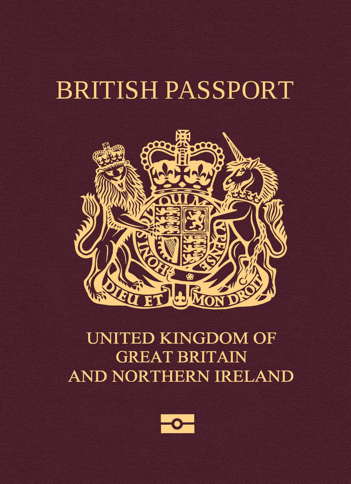 United Kingdom passport cover